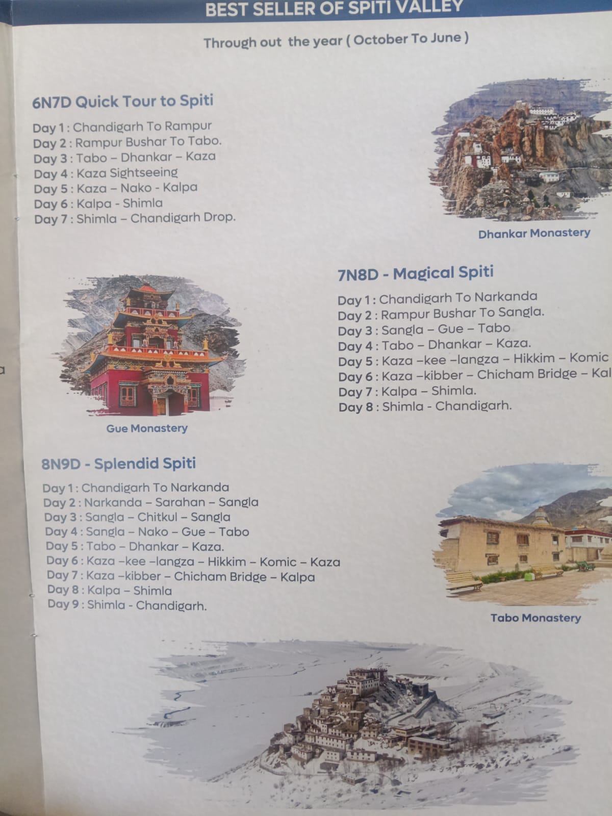 Best Seller Spiti packages — 6N7D, 7N8D, 8N9D