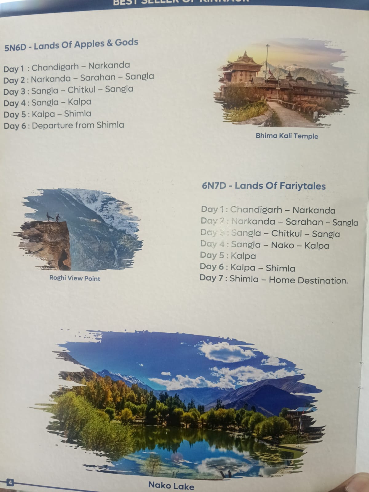 Kinnaur packages — 5N6D and 6N7D